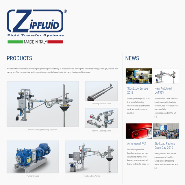 Sito Web Zipfluid